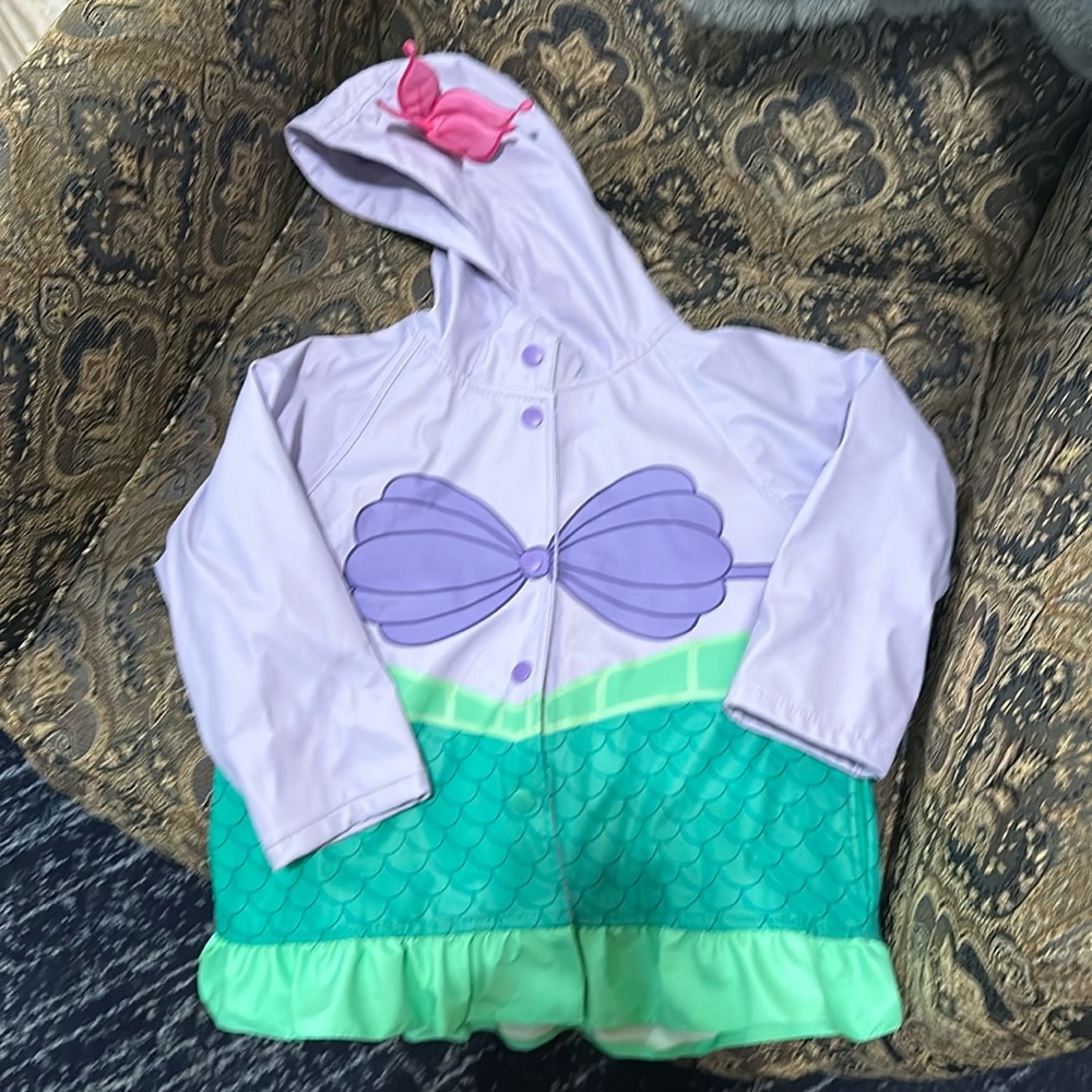 Kids Ariel inspired raincoat